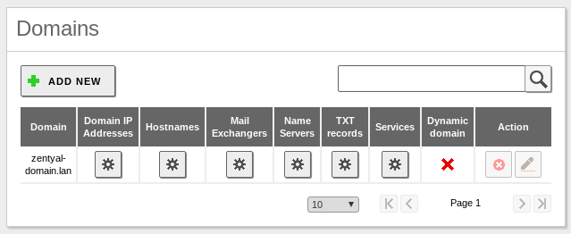 Configuración de DNS-Domain en dcs