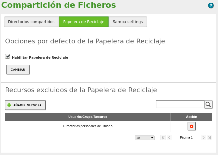Papelera de reciclaje