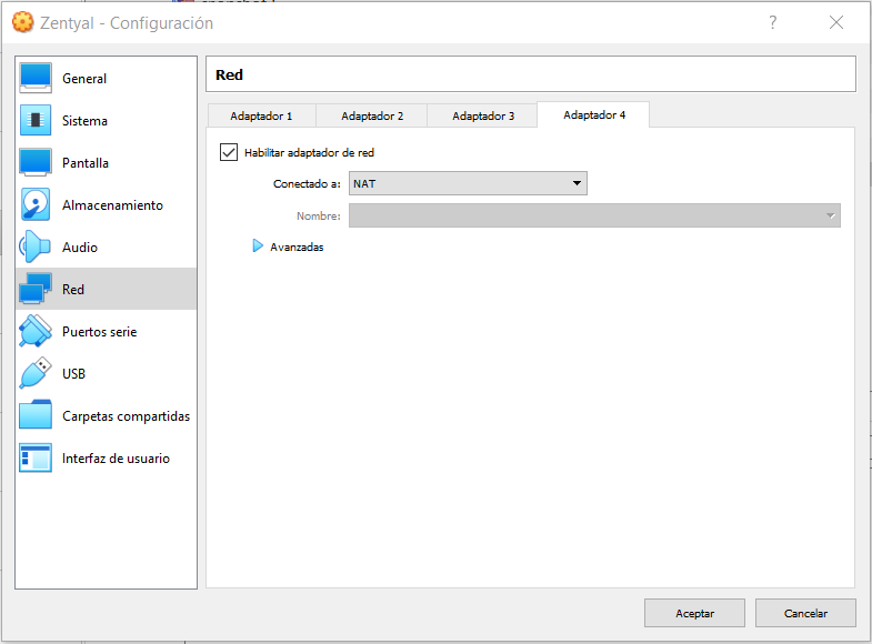NAT multigateway, Adaptador 4