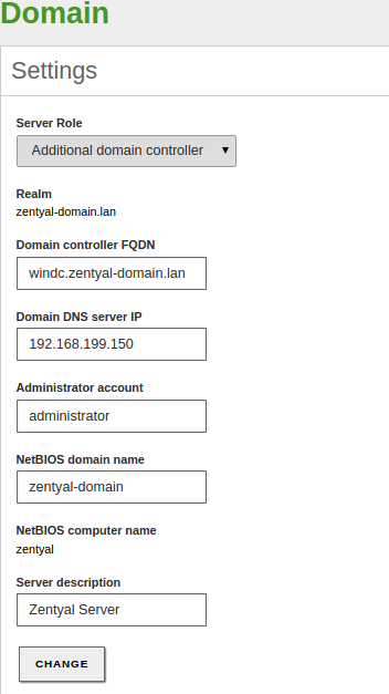 Zentyal joining to the domain as an additional controller of a Windows Server